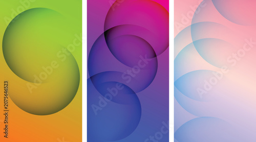 abstract colourful vector background design,geometric shape circle abstract concept vector design,Gradient wave abstract background.