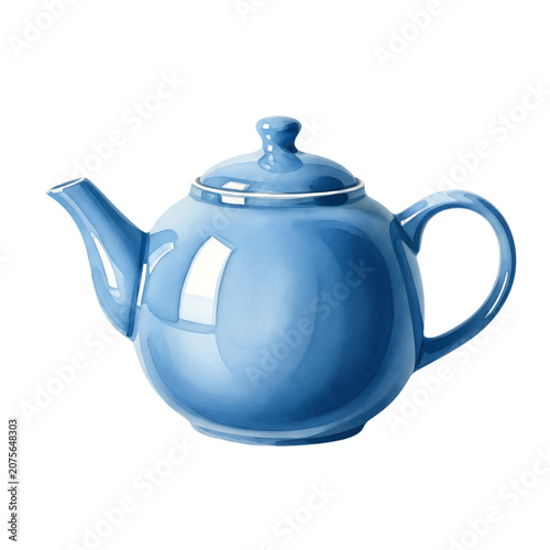 Watercolor Teapot PNG Transparent