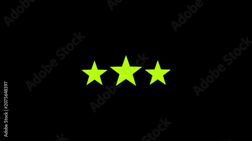 three gray stars three star rating animation, minimalist black stars symbol for customer feedback and review systems . three stars rating icon customer satisfaction icon concept Special with rating st