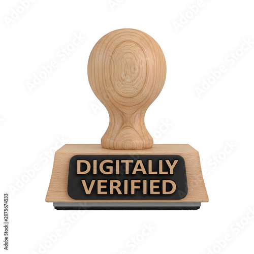 Digitally verified badge with silhouette head