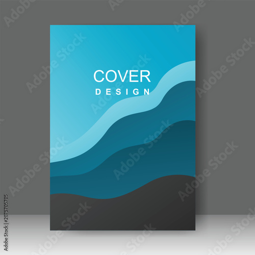 Business Book cover design modern style for Brochure template, Poster, magazine. Vector illustration
