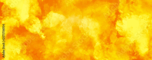 Abstract Golden Orange Cloud Background with Soft Smoke Texture