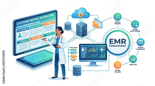 EMR Management System: Doctor, Cloud, Data, Analytics & Health Records