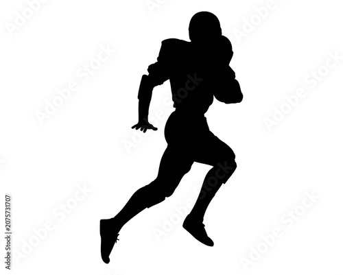 Fotografie American football player silhouette, png