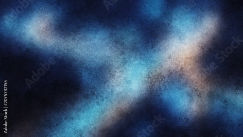 Φωτογραφία Abstract blue and white nebula pattern with subtle orange highlights during cosm