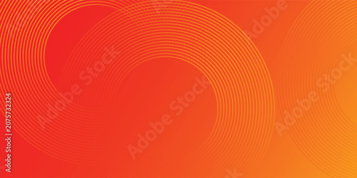 Abstract orange background with circles. geometric shapes background.