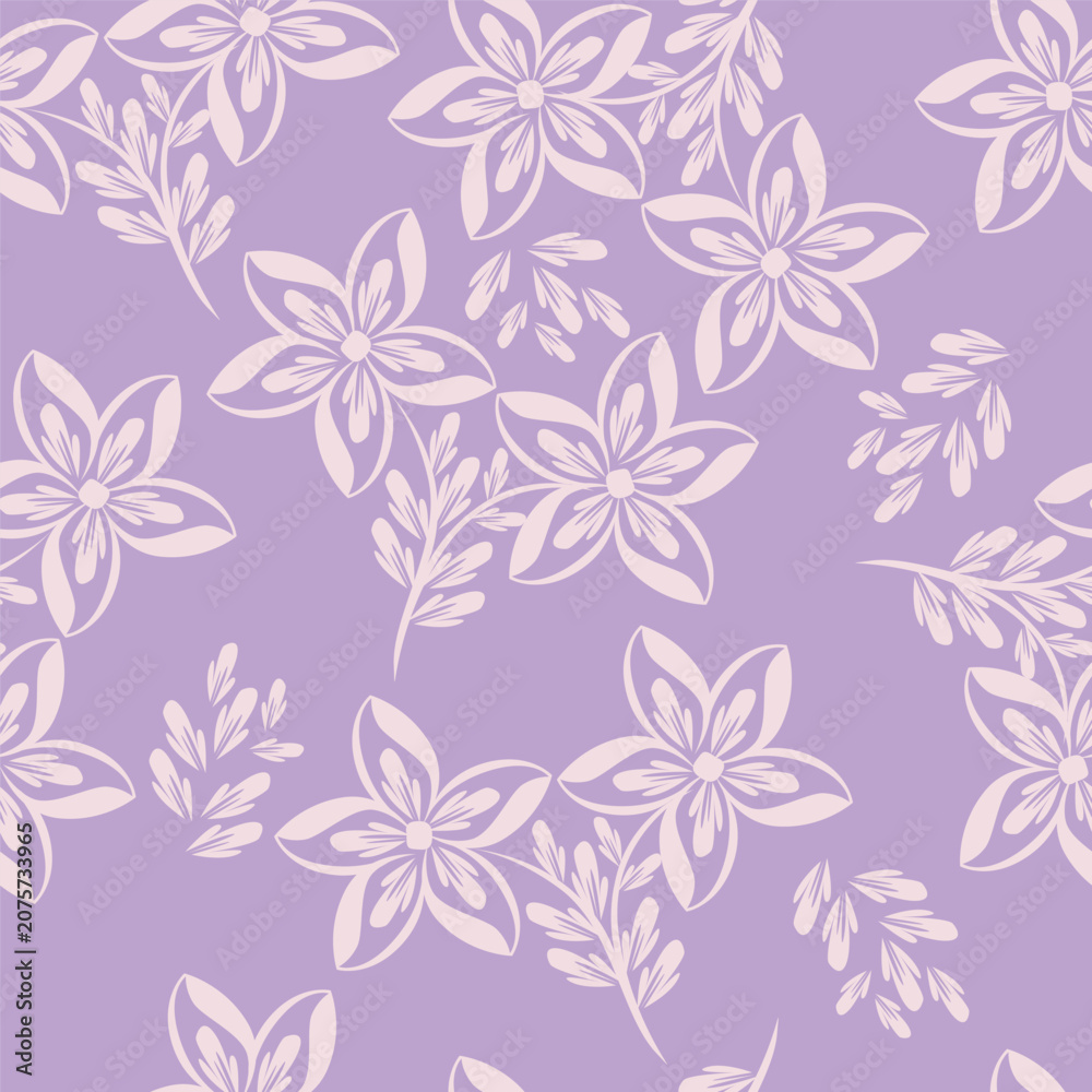 Fototapeta premium Beautiful floral pattern in small flowers. Small repeat floral flower seamless pattern background. Ditsy print. Floral seamless background. Elegant flower template for decor, wallpaper