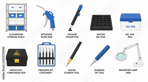 Assorted Tools and Equipment for Professional Use.