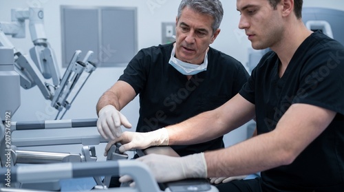 Robotic Surgery Training Console Mentorship In Clinical Simulation Suite