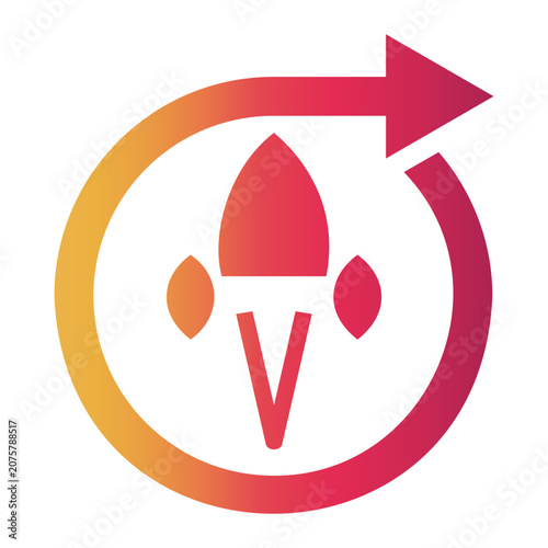 Bilde på lerret future Gradient icon