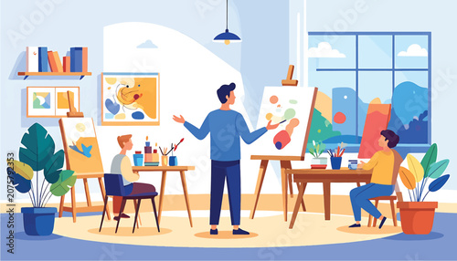 Business team brainstorming ideas together in office.