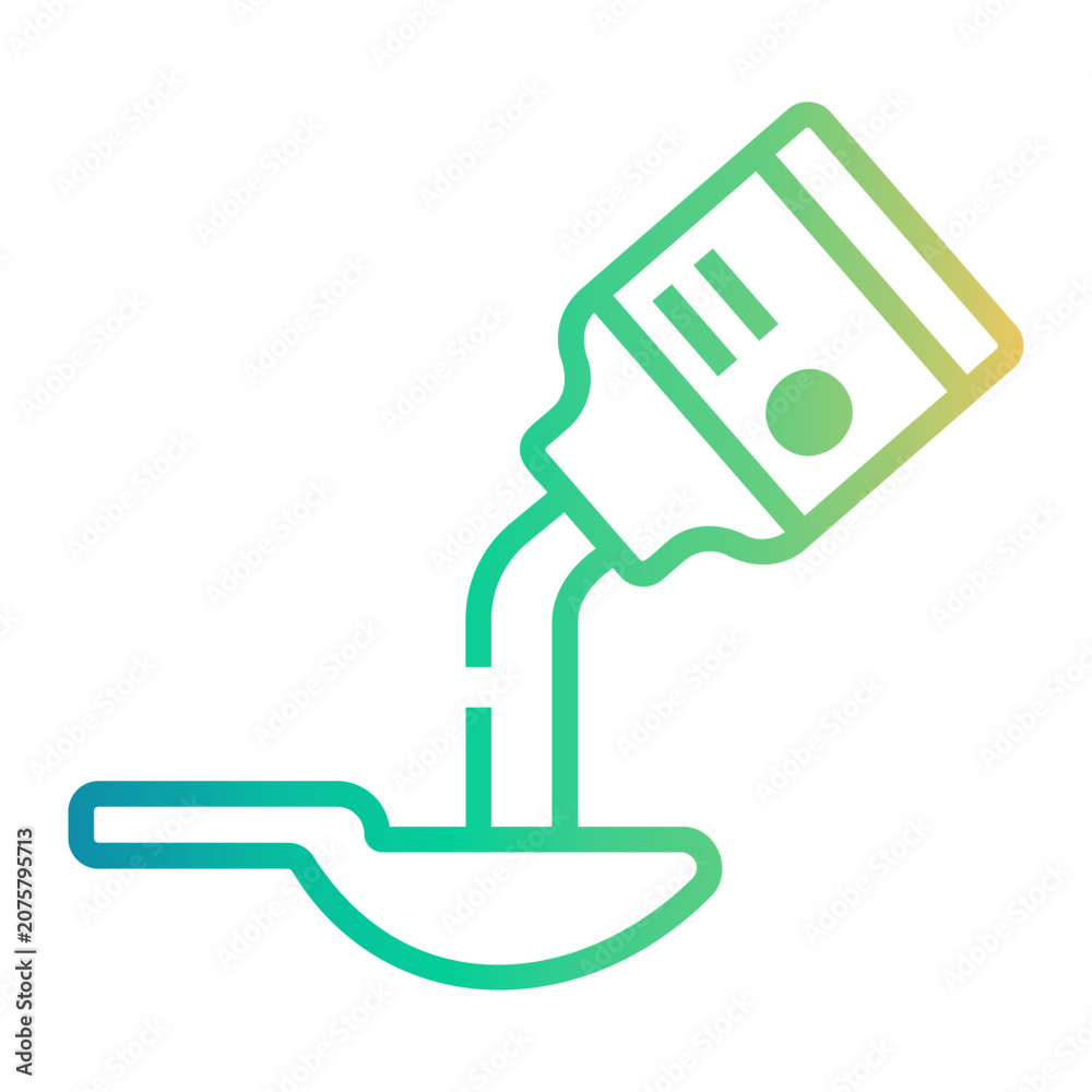 Obraz premium prescription Line Gradient Icon