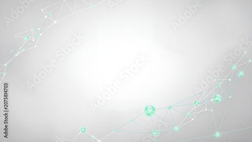 ESG and Sustainable Business Technology Background with Green Digital Network