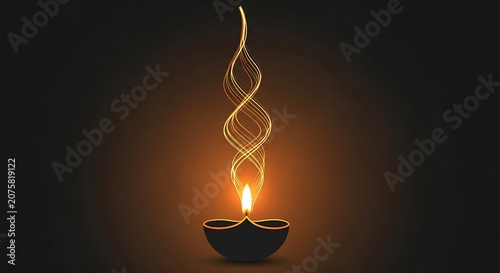 Illuminating Hope - A Single Candle Flame in the Darkness.