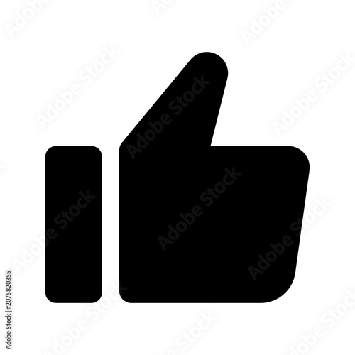 Bild auf Leinwand Thumbs Up Icon A Simple Vector Graphic Representing Approval and Positive Feedba