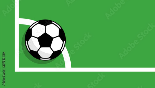 Fotografie soccer corner kick field football sport healthy competition championship backgro