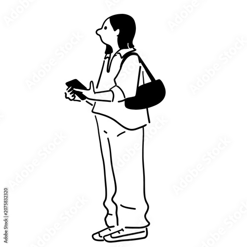 Stylish Woman Standing Pose
