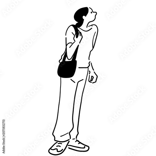 Stylish Woman Standing Pose