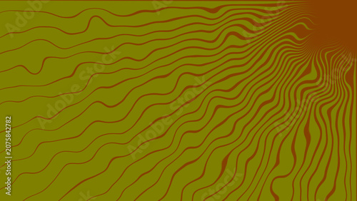 Abstract olive green background featuring spreading rootlike lines and flowing organic contours. The wavy branching texture creates a dynamic tunnel effect with a natural and topographic feel.