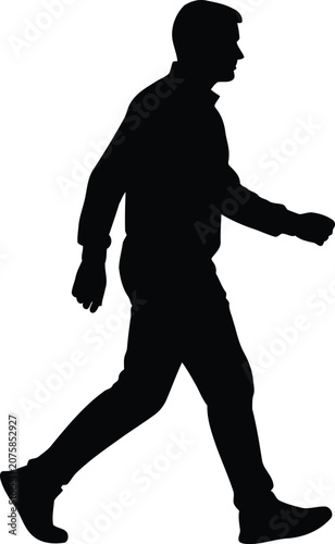 Male Silhouette Falling Against White Backdrop Conveying Despair Concept Isolated
