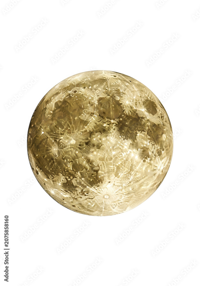 Naklejka premium Full moon in the night sky