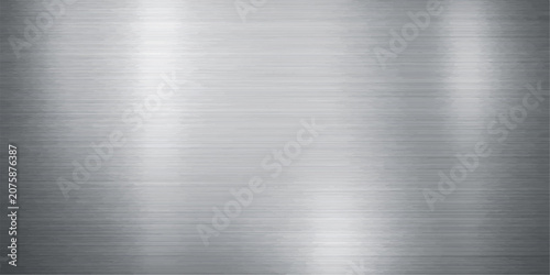 Photos Metallic brushed steel texture horizontal lines reflective gradient abstract vec