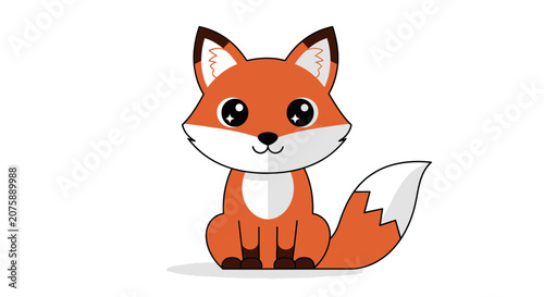 Cute Cartoon Fox Illustration for Kids