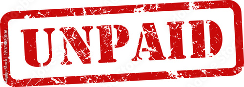 Φωτογραφία Unpaid stamp grunge texture