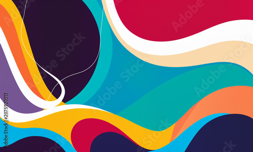 swirling colorful curves wi...