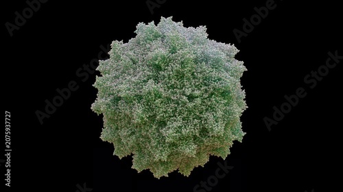 3D AAV5 Adeno-Associated Virus Serotype 5 capsid 60-mer Replication-defective Non-pathogenic, Primarily Lung Alveolar, Eye Retina, and CNS Delivery to Treat Cystic Fibrosis, Hemophilia A as Cryo-EM.