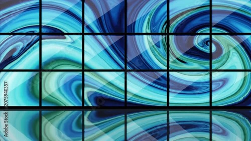 Blue Abstract Liquid Swirl Motion Graphics Background