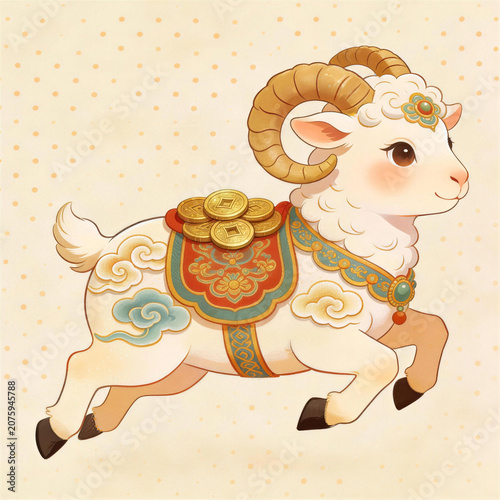 Year of the Goat Zodiac Mascot Assets

