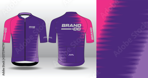 Modern Cycling Jersey Design Template for Custom Sublimation