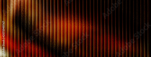 Bild auf Leinwand Abstract art piece with vibrant warm colors and dynamic linear patterns moving a