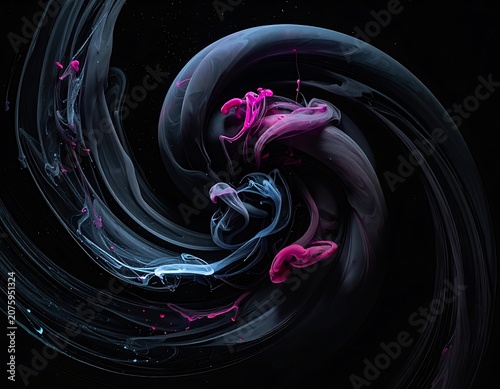 Swirling colorful abstract background design.