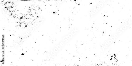 Photos Black ink splatters on white background vector illustration grunge texture
