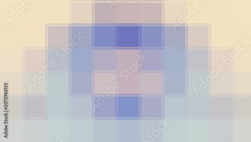 Pastel Geometric Abstract Background with Transparent Square Frames