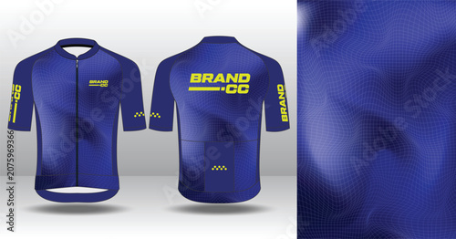 Modern Cycling Jersey Design Template for Custom Sublimation