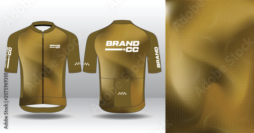 Modern Cycling Jersey Design Template for Custom Sublimation
