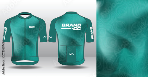 Modern Cycling Jersey Design Template for Custom Sublimation