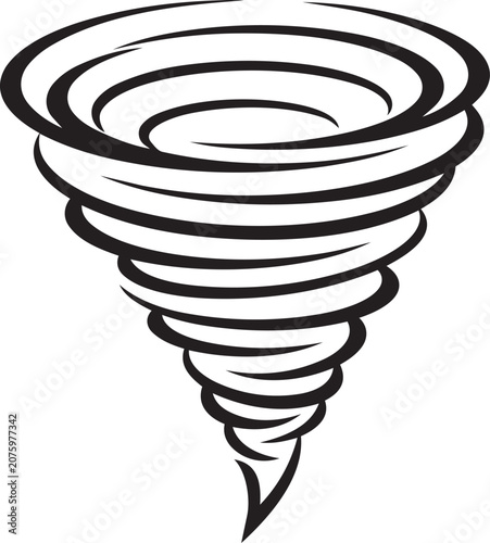 tornado whirlwind cyclone vortex icon vector illustration