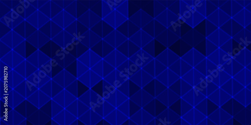 Randomus effect hexagon pattern background blue. vector 3d hexagon