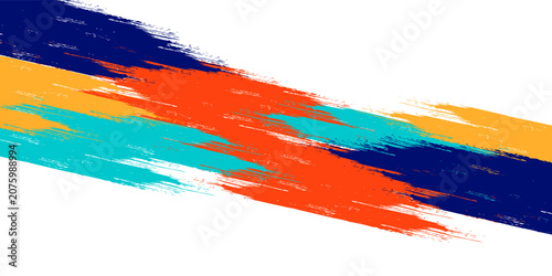 Tableau sur toile The banner design has the concept of celebrating National Sports Day with athletes from football, badminton, basketball and martial arts