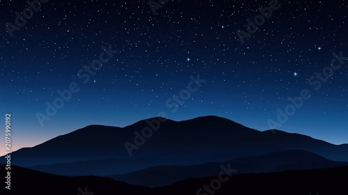 venus. The morning star visible above the horizon before sunrise in a dark blue sky. travel magazines, destination branding, designed for travel destination branding, used by web designers.
