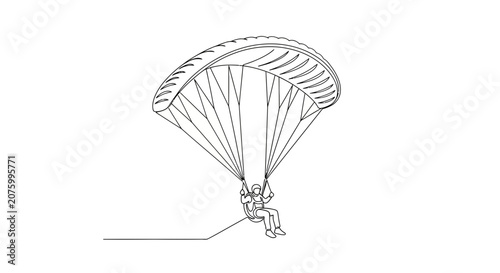 paragliding adventure flying
