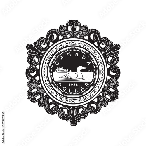 Canadian Loonie Emblem