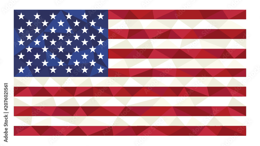 Obraz premium American flag watercolor texture illustration USA patriotic