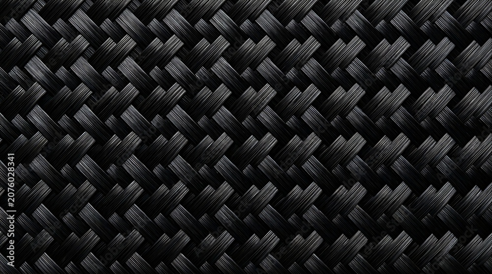 Fototapeta premium Black carbon fiber texture background