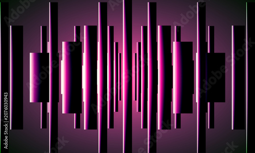 Abstract Purple Neon Vertical Light Streaks on Dark Background