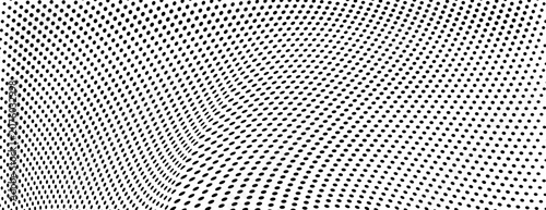 Wavy optical illusion pattern in minimalist black and white